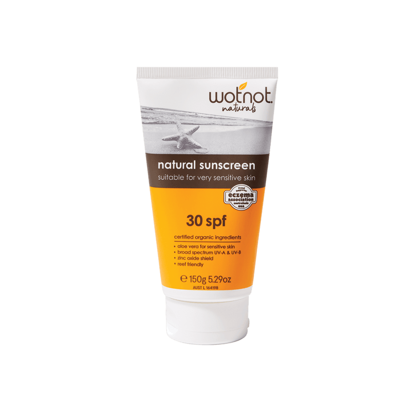 Wotnot Natural Sunscreen SPF30 150mL - Vital Pharmacy Supplies