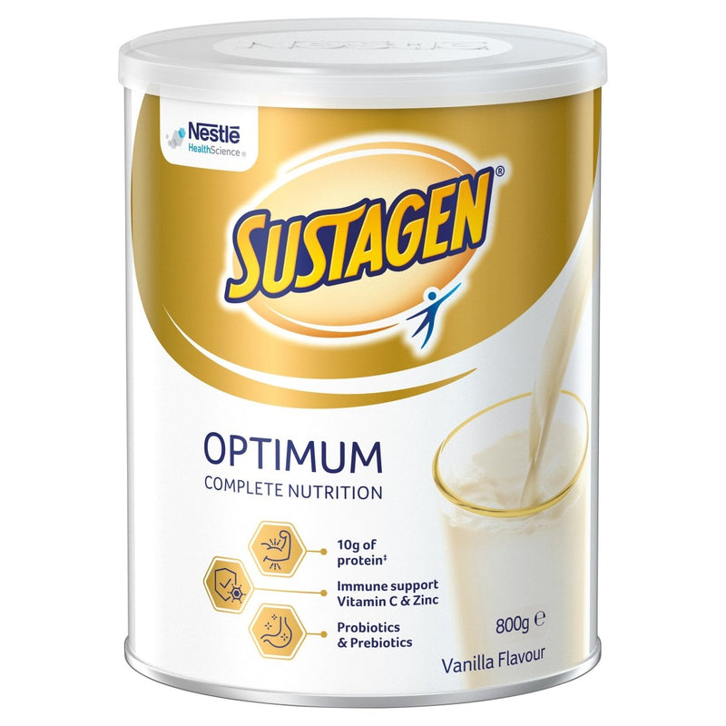 Sustagen Optimum Vanilla 800g - VITAL+ Pharmacy