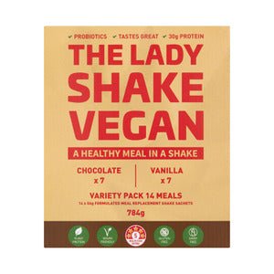 The Vegan Lady Shake Variety 14 Pack - VITAL+ Pharmacy