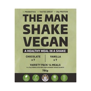 The Vegan Man Shake Variety 14 Pack - VITAL+ Pharmacy