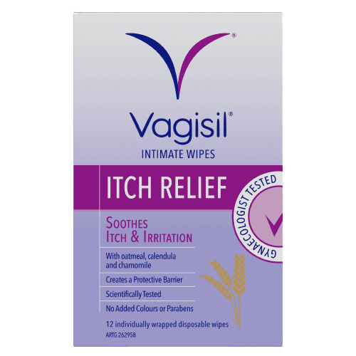 Vagisil Itch Relief Intimate Wipes 12 Pack - VITAL+ Pharmacy
