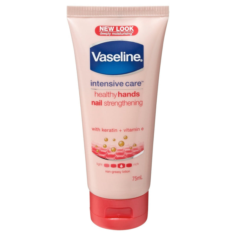 Vaseline Intensive Care Hand Cream Healthy Hands Stronger Nails 75mL - VITAL+ Pharmacy