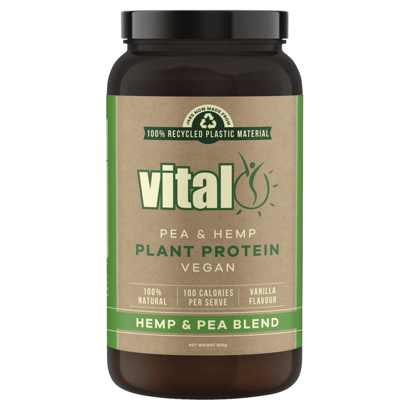 Vital Plant Protein Powder Pea & Hemp Blend 500g - VITAL+ Pharmacy