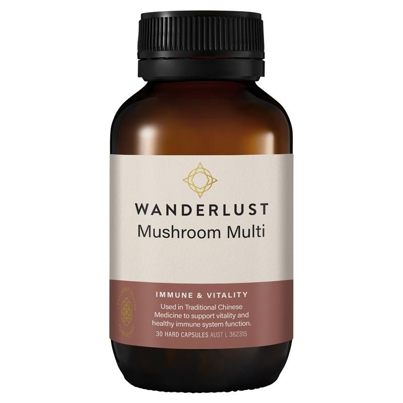 Wanderlust Mushroom Multi 30 Capsules - VITAL+ Pharmacy