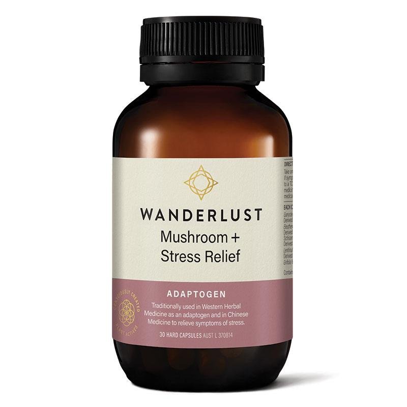 Wanderlust Mushroom + Stress Relief 30 Capsules - VITAL+ Pharmacy