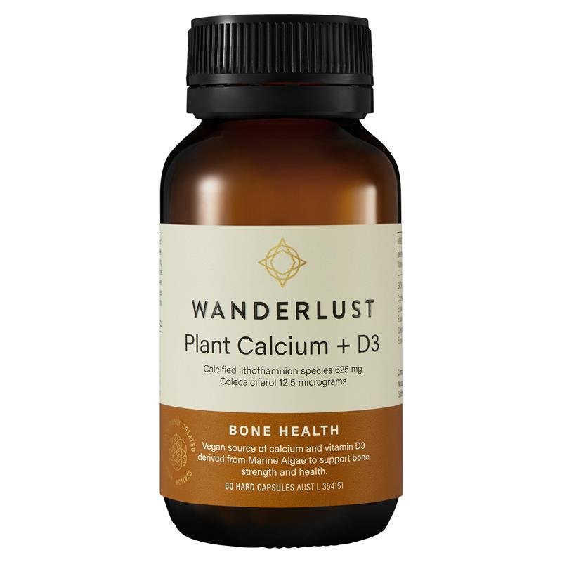 Wanderlust Plant Calcium + D3 60 Capsules - VITAL+ Pharmacy