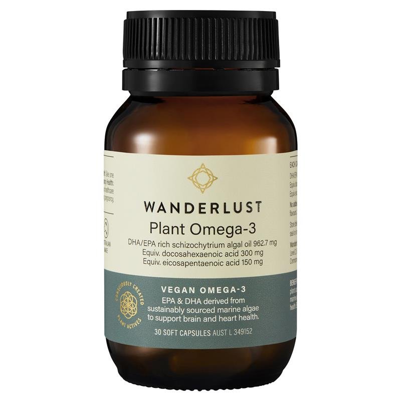 Wanderlust Plant Omega-3 30 Capsules - VITAL+ Pharmacy