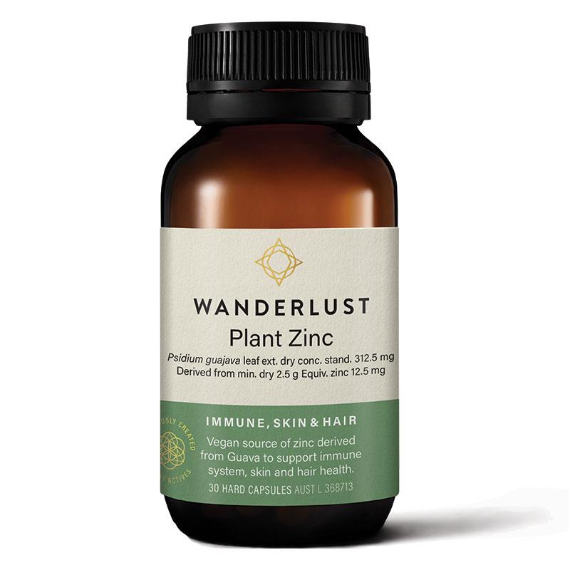 Wanderlust Plant Zinc 30 Capsules - VITAL+ Pharmacy