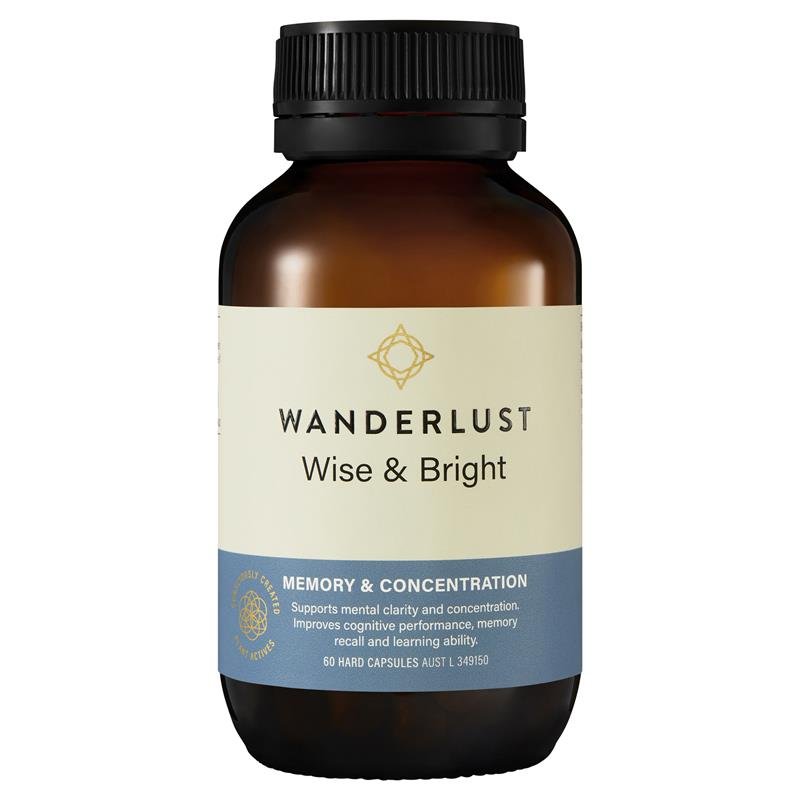 Wanderlust Wise & Bright 60 Capsules - VITAL+ Pharmacy