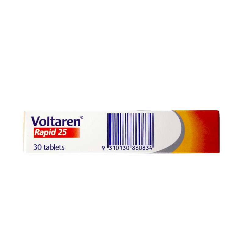 Voltaren Rapid 25 30 Tablets (S3) - Vital Pharmacy Supplies