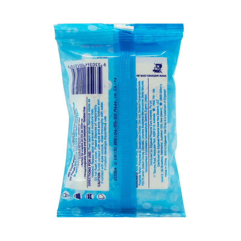 Wet Ones Be Fresh Original Wipes 15 Pack - Vital Pharmacy Supplies