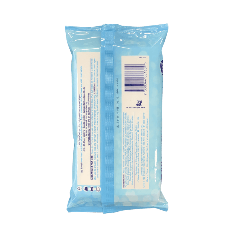 Wet Ones Be Fresh Original Wipes 40 Pack - Vital Pharmacy Supplies